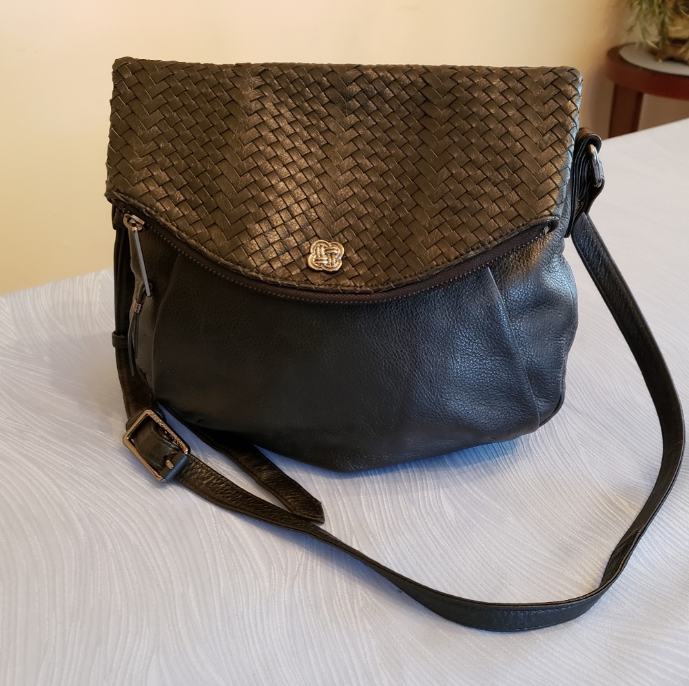 Elliott Lucca Black Leather Bag